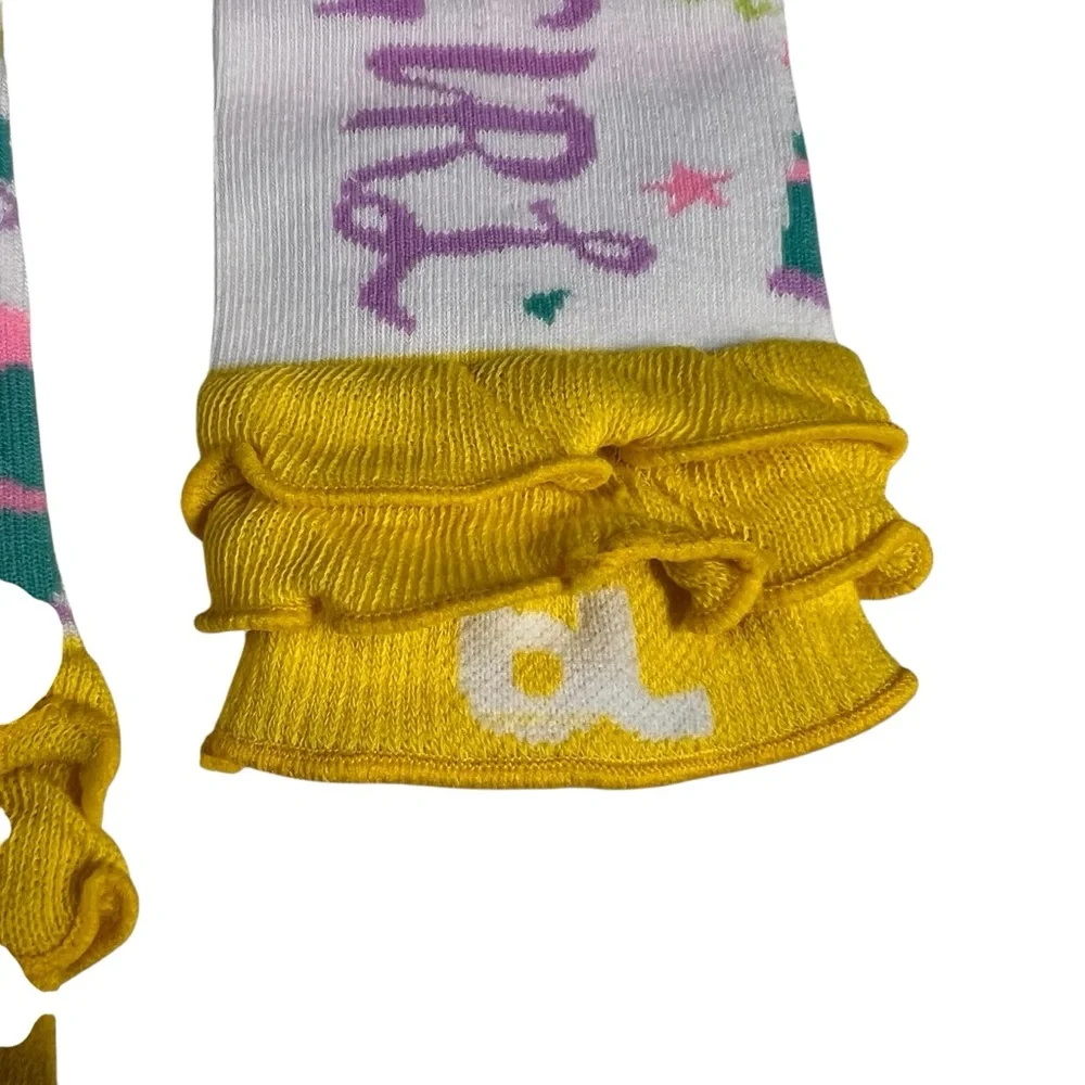 Baby Birthday Girl Leg Warmers Jambieres One Size Cake Ruffled